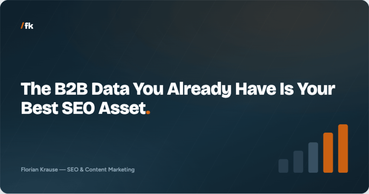 how b2b companies should use their data for better SEO visibility